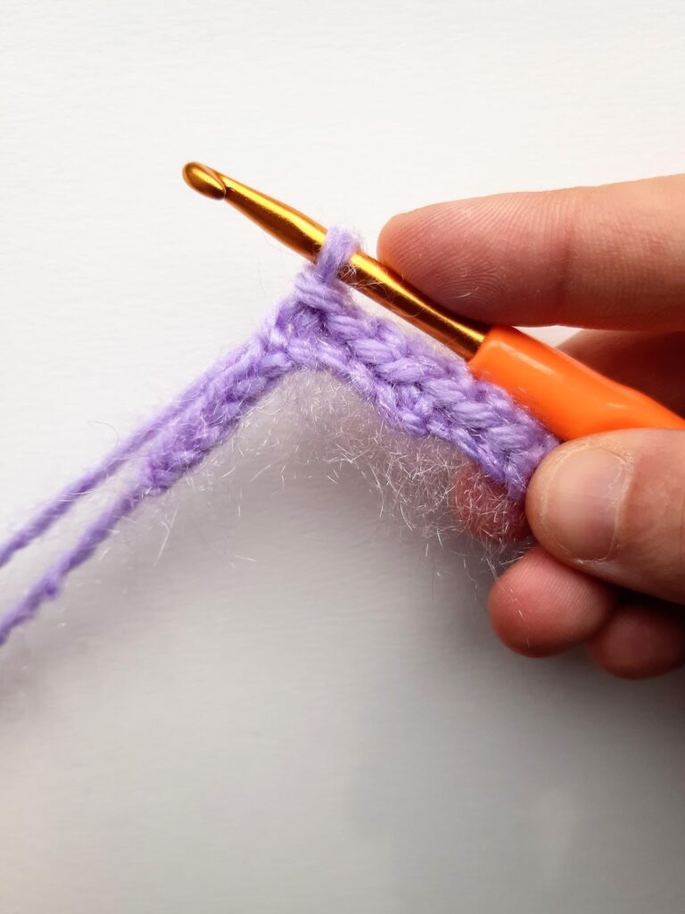 crocheting process
